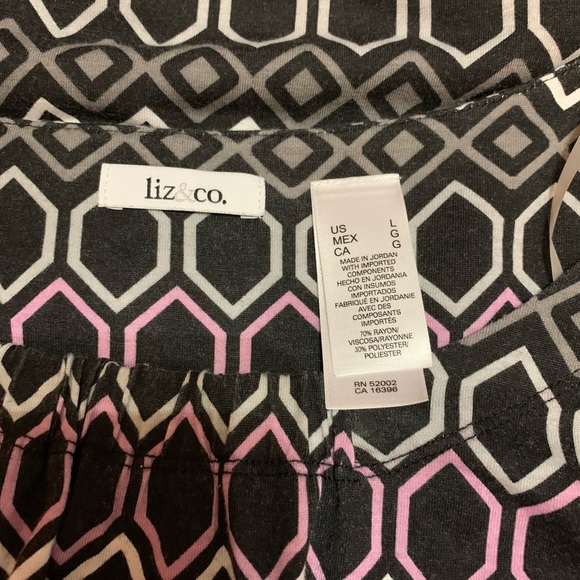 LIZ & CO BLOUSE SIZE LARGE - Picture 4 of 4